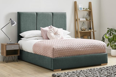 Aspen Low Foot End Fabric Bed Frame - King 5'0'' (150cm) Duckegg