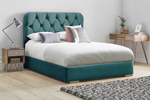 Lilly Low Footend Fabric Bed Frame - Super King 6'0'' (180cm) Mallard 