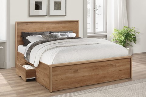 Stockwell Wooden 4'6'' Double Bed Frame