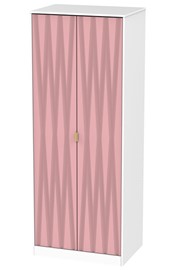 Diamond 2 Door Wardrobe - Pink 