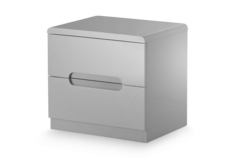 Manhattan 2 Drawer Bedside - Grey 