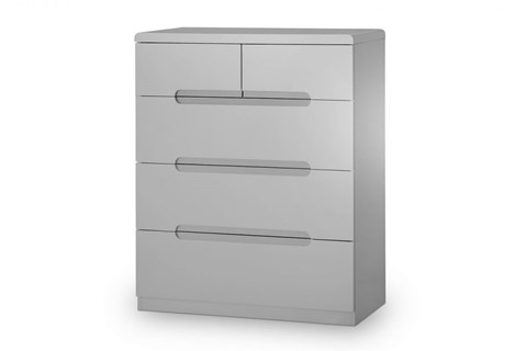 Manhattan 3+2 Drawer Chest - Grey 