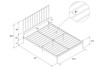 Giulia Modern Metal Bed Frame