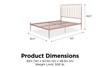 Giulia Modern Metal Bed Frame