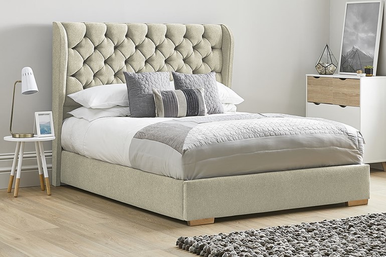 Aster Low Footend Fabric Bed Frame