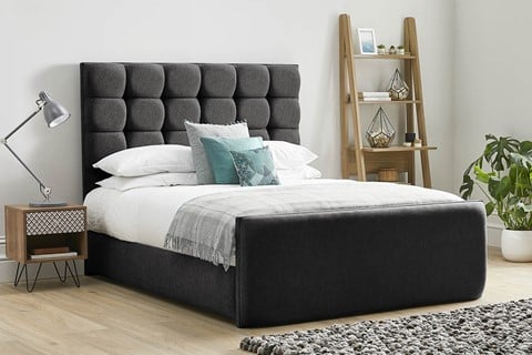 Honesty High Footend Fabric Bed Frame - Super King 6'0'' (180cm) Raven