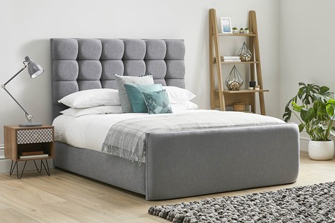 Honesty High Footend Fabric Bed Frame - Super King 6'0'' (180cm) Titanium