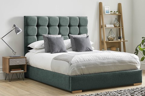 Honesty Low Footend Fabric Bed Frame - Double 4'6'' (135cm) Duckegg