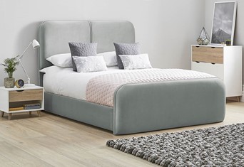 Daisy Fabric Bed Frame High Foot End - Super King 6'0'' (180cm) Clay 