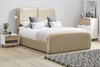 Daisy Fabric Bed Frame High Foot End