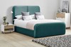 Daisy Fabric Bed Frame High Foot End