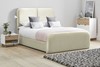 Daisy Fabric Bed Frame High Foot End