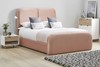 Daisy Fabric Bed Frame High Foot End