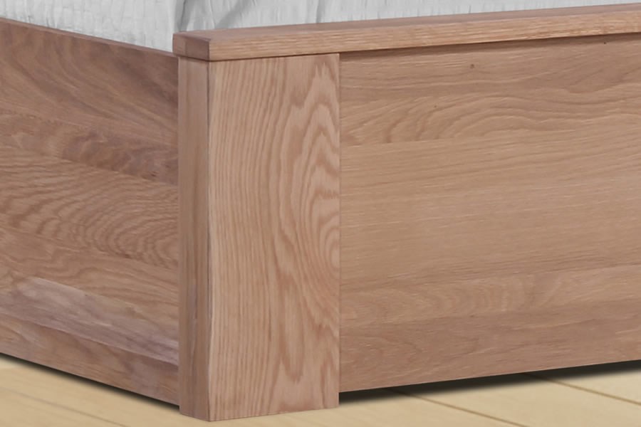 Charnwood Solid Light Oak Ottoman Storage Bed Modern Design