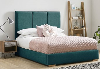 Aspen Low Foot End Fabric Bed Frame - Double 4'6'' (135cm) Mallard