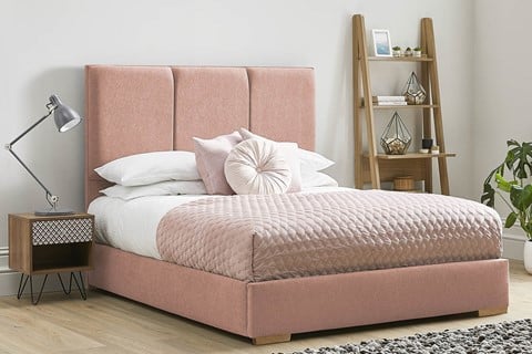 Aspen Low Foot End Fabric Bed Frame - King 5'0'' (150cm) Pink