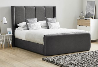 Quince Fabric Bed Frame - Super King 6'0'' (180cm) Raven 