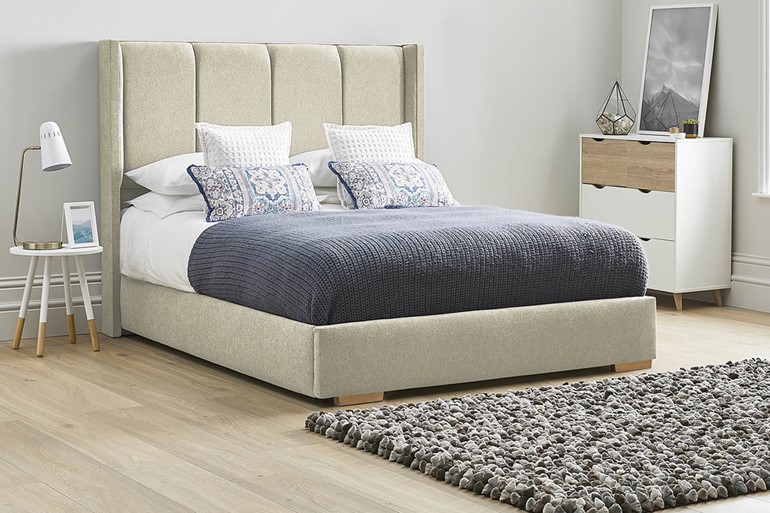 Quince Low Footend Fabric Bed Frame