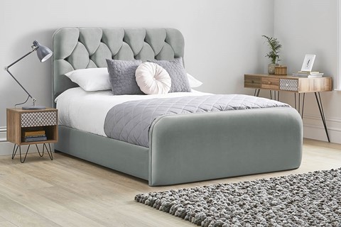 Lilly Fabric Bed Frame - Super King 6'0'' (180cm) Clay 
