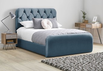 Lilly Fabric Bed Frame - Super King 6'0'' (180cm) Marine 
