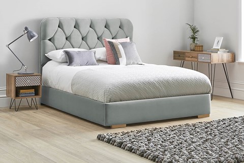 Lilly Low Footend Fabric Bed Frame - Super King 6'0'' (180cm) Clay 