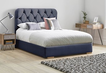 Lilly Low Footend Fabric Bed Frame - Super King 6'0'' (180cm) Sapphire 