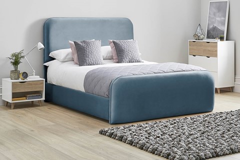 Primrose Fabric Bed Frame - Super King 6'0'' (180cm) Marine 