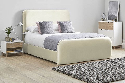 Primrose Fabric Bed Frame - Super King 6'0'' (180cm) Oatmeal 