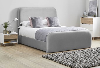 Primrose Fabric Bed Frame - Double 4'6'' (135cm) Titanium 