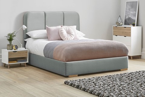 Zinnia Fabric Low Footend Bed Frame - Super King 6'0'' (180cm) Clay 
