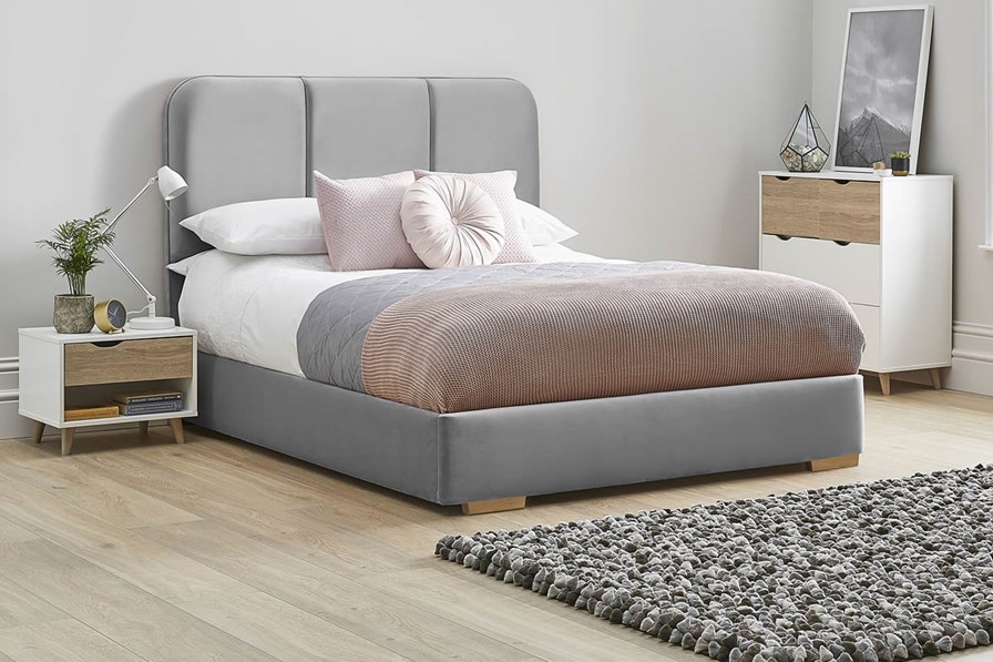 Zinnia Fabric Low Footend Bed Frame