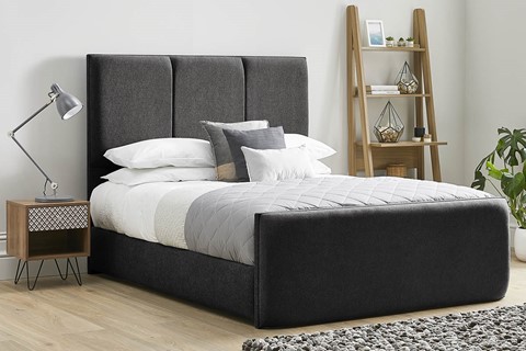 Aspen High Foot End Bedframe - King 5'0'' (150cm) Raven 