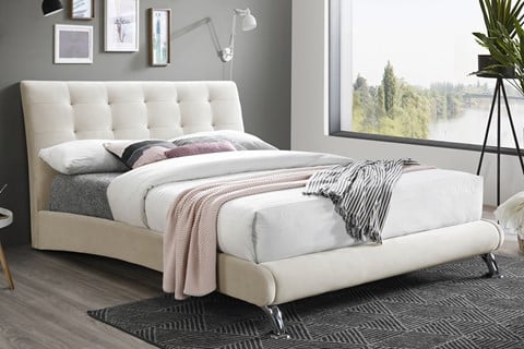 Hemlock Fabric Bed - 4'0'' Small Double 