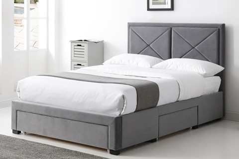 York Fabric Bed - 5'0'' Kingsize 