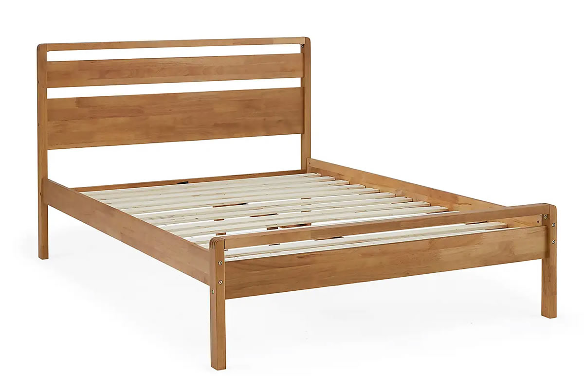 Rubber wood outlet bed frame