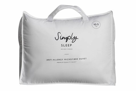 Simply Sleep Anti Allergy Microfibre Duvet 10.5 tog - Single 