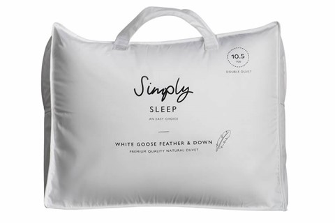 White Goose Feather & Down Duvet 10.5 tog - Single 