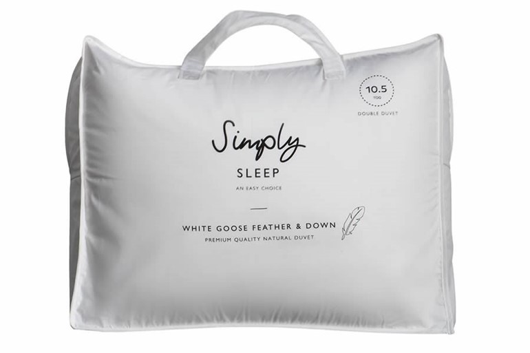 White Goose Feather & Down Duvet 10.5 tog