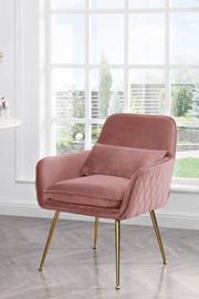 Jess Accent Chair - Blush Pink Velvet