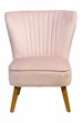 Shell Velvet Bedroom Accent  Chair
