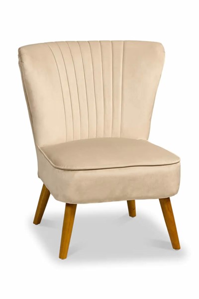 Shell Velvet Bedroom Accent  Chair