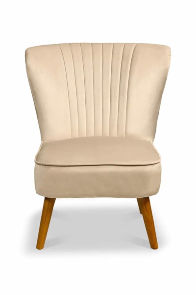 Shell Velvet Bedroom Accent  Chair