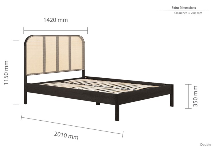 Margot Rattan Bed Frame