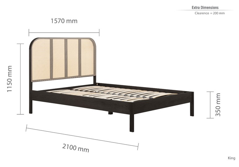 Margot Rattan Bed Frame