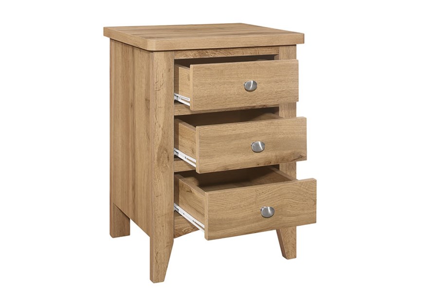 Hampstead 3 Drawer Bedside