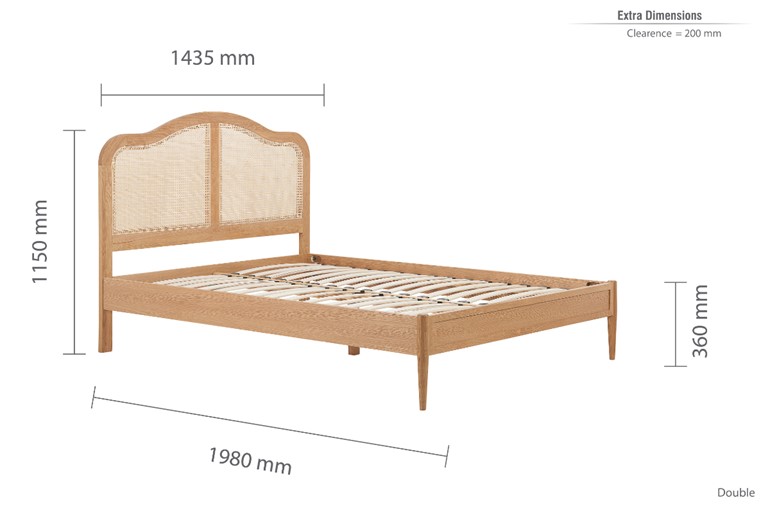 Leonie Wooden Bed Frame