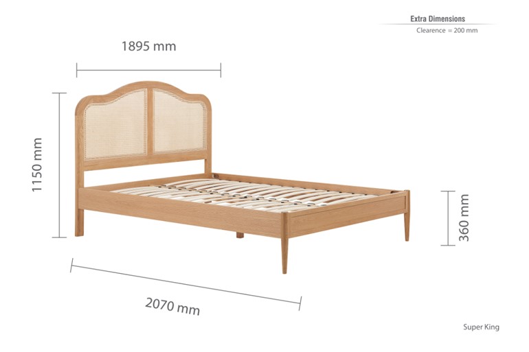 Leonie Wooden Bed Frame