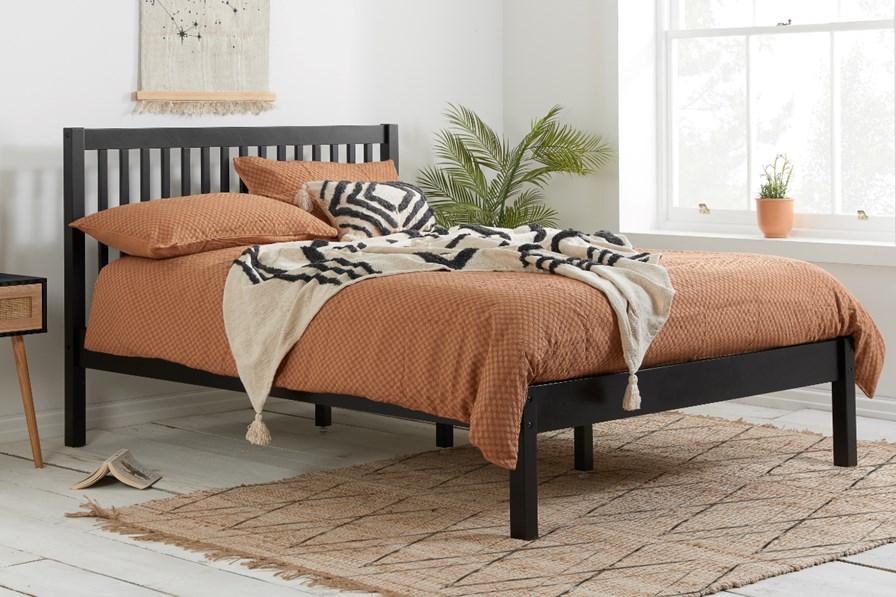 Nova Black Wooden Bed Frame