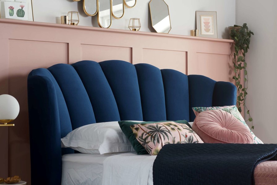 Lottie Fabric Ottoman Bed Frame