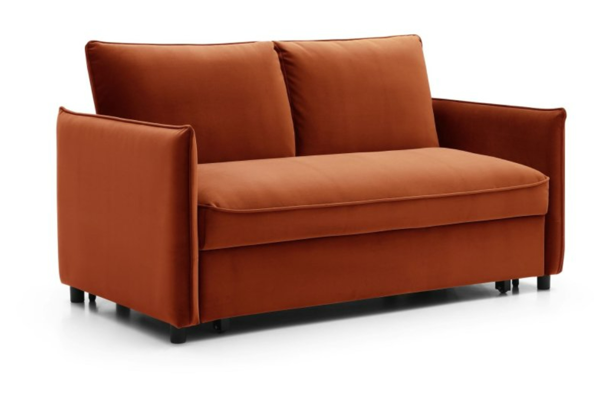 View Blaire Velvet Fabric 2 Seater Sofa With Guest Bed information